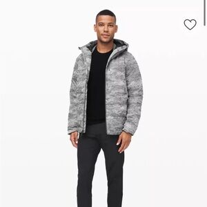 Men's Gray Hooded Jacket